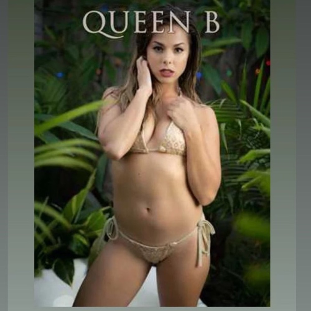 Gold Glitter Adjustable Custom Bikini